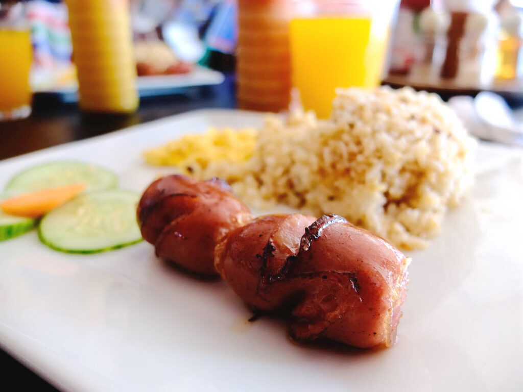 longganisa sausage for Filipino breakfast
