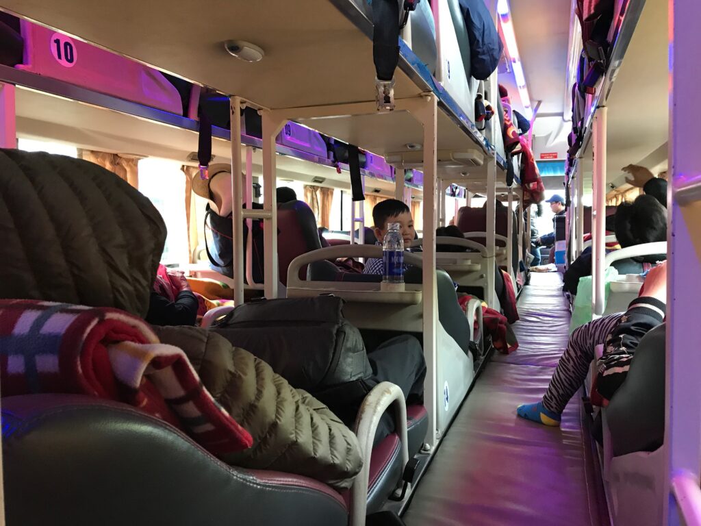Sleeper bus from Sapa to Hanoi