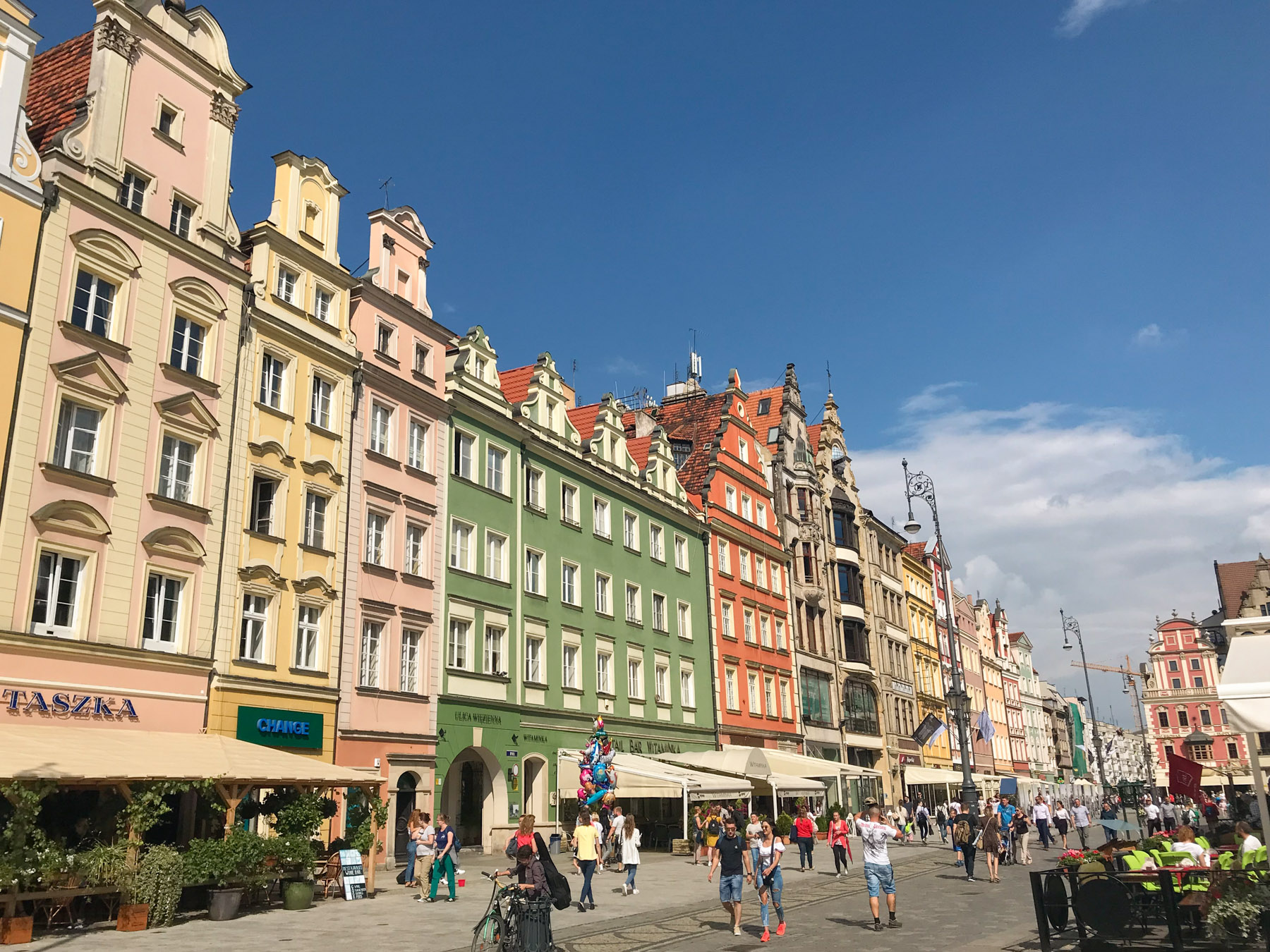 Colourful Wroclaw in Poland