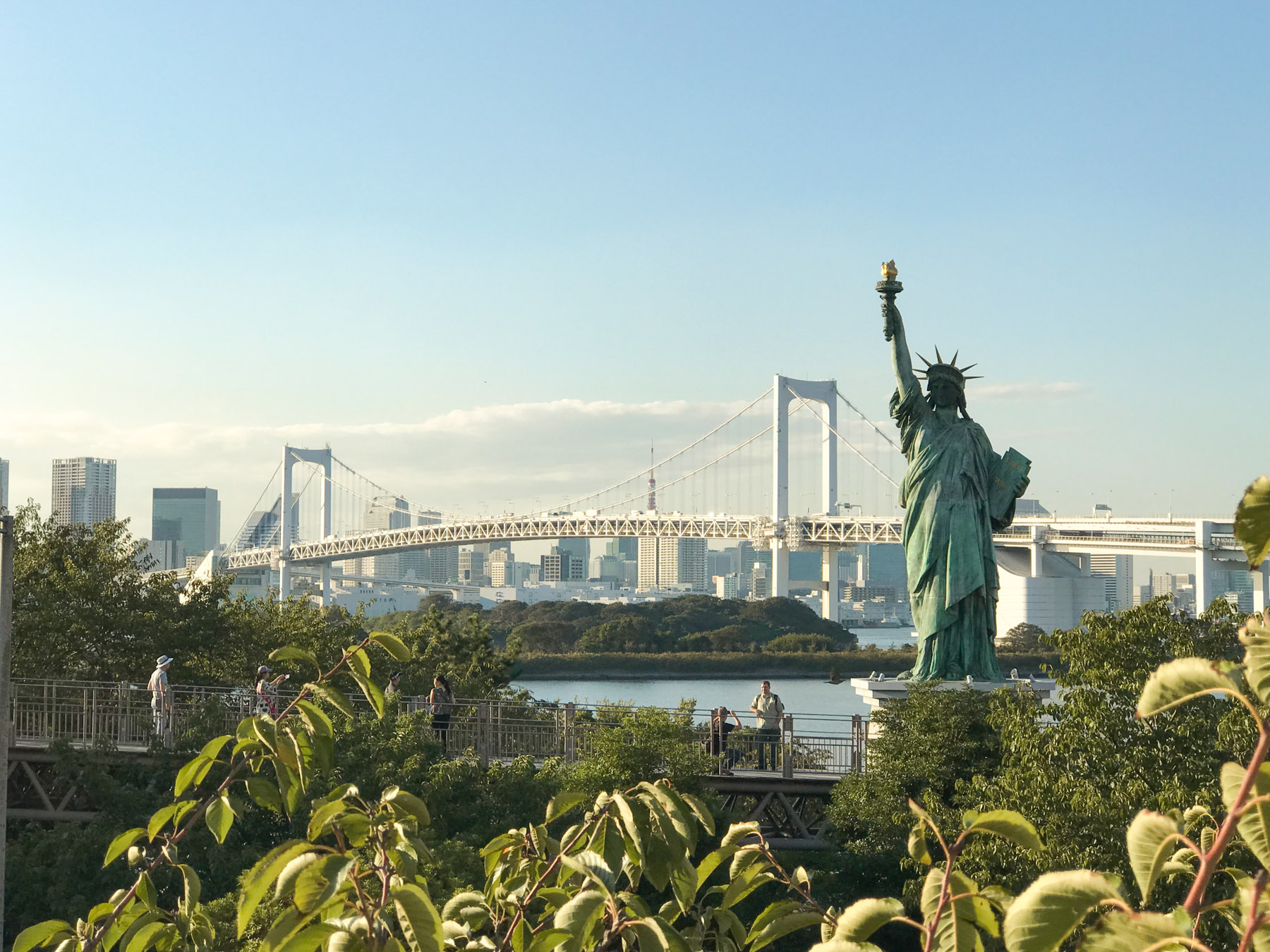 The Statue of Liberty in the Odaiba area in Tokyo