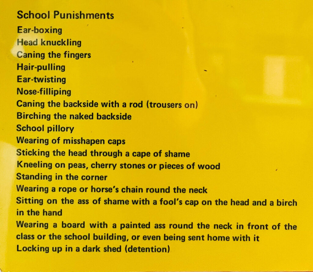 Medieval Crime and Justice Museum punishments for children